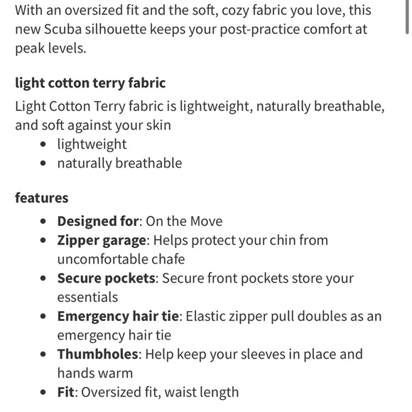 NWT Lululemon Scuba Oversized Full Zip Blue Linen Size M/L - Picture 11 of 12